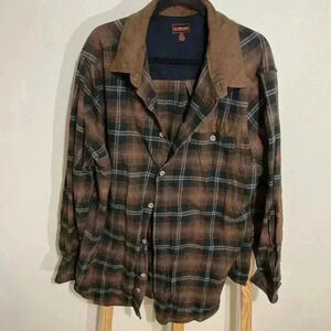 Boulder Creek Trading Company Flannel Plaid Button down Men’s size 2XL Tall